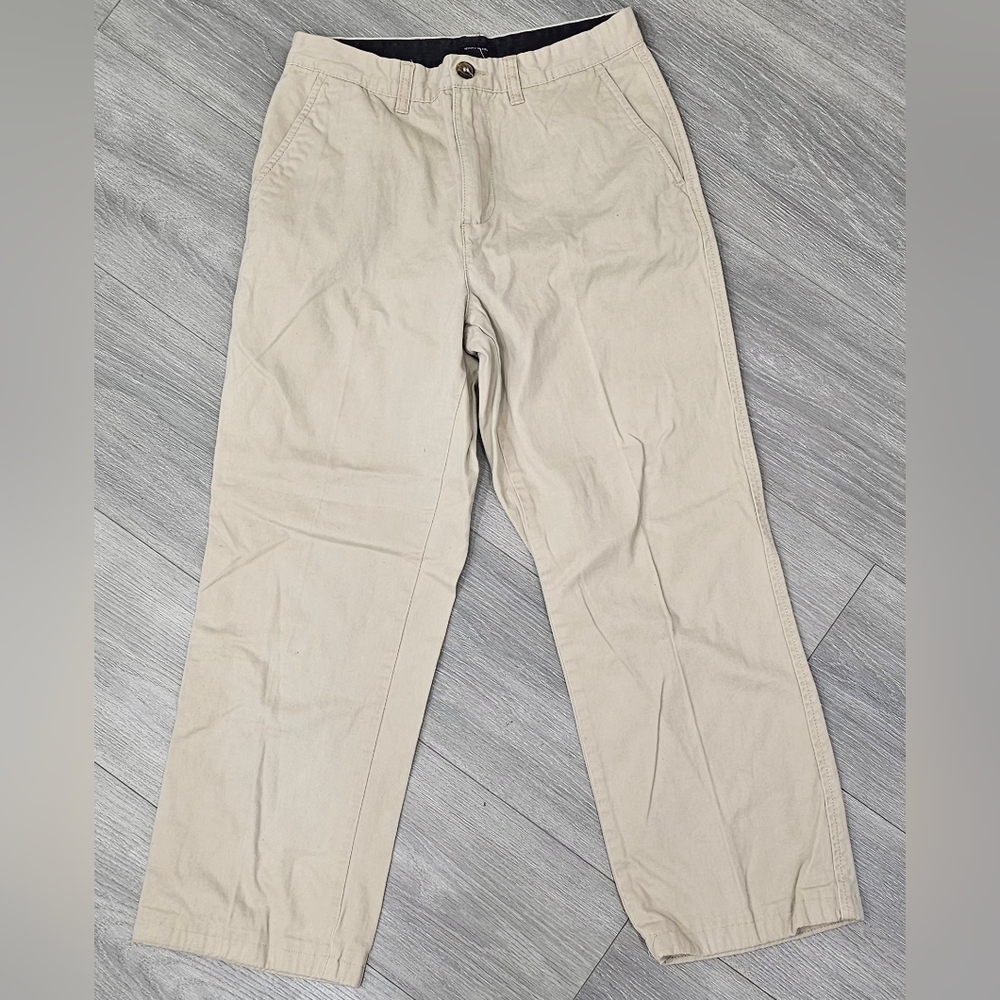 Tommy Hilfiger Boys Size 14 Chino Pants Khaki Tan Beige 100% Cotton Casual